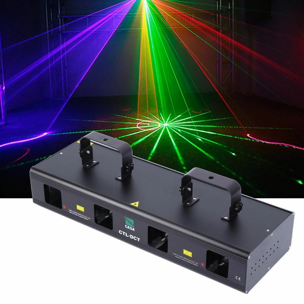 ليزر 4 عدسات 4 ألوان -52 واط