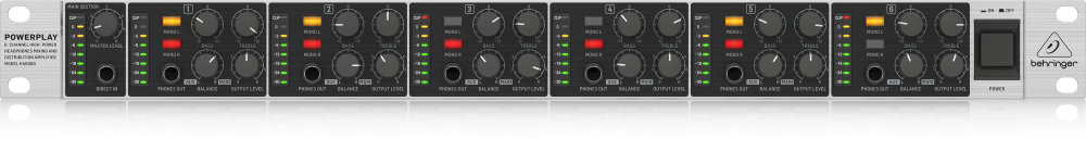 موزع هيدفون 6 مداخل - BEHRINGER