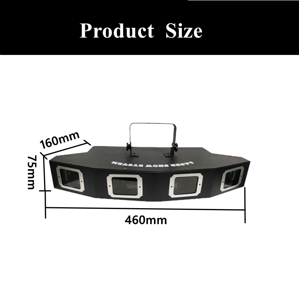 ليزر 4 عدسات 4 ألوان