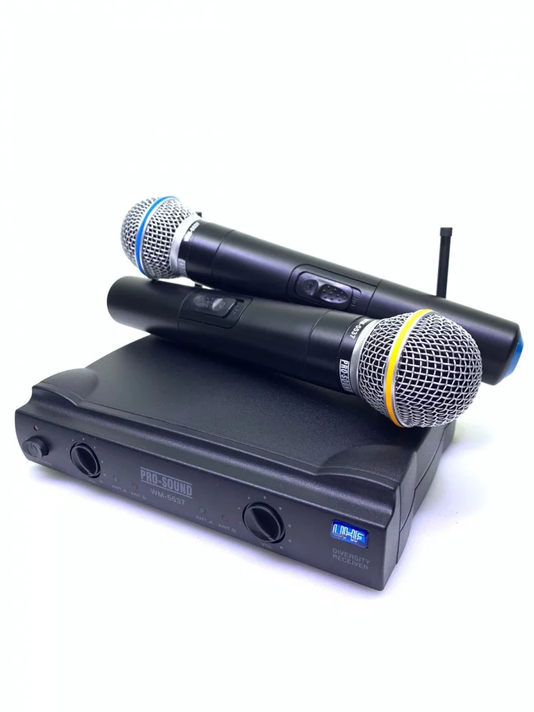 2 ميكرفون لاسلكي يدوي - PRO SOUND