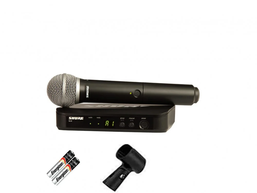 ميكروفون لاسلكي شور يدوي -SHURE - BLX24/PG58
