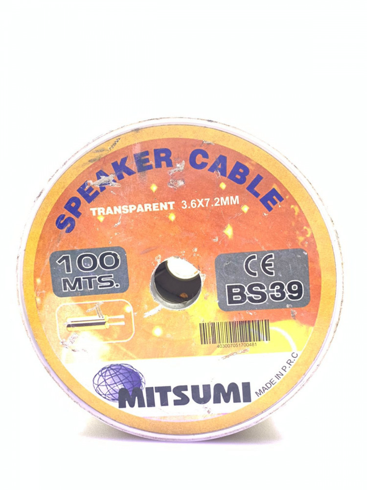 سلك سماعة شفاف 2 مل - 100 متر