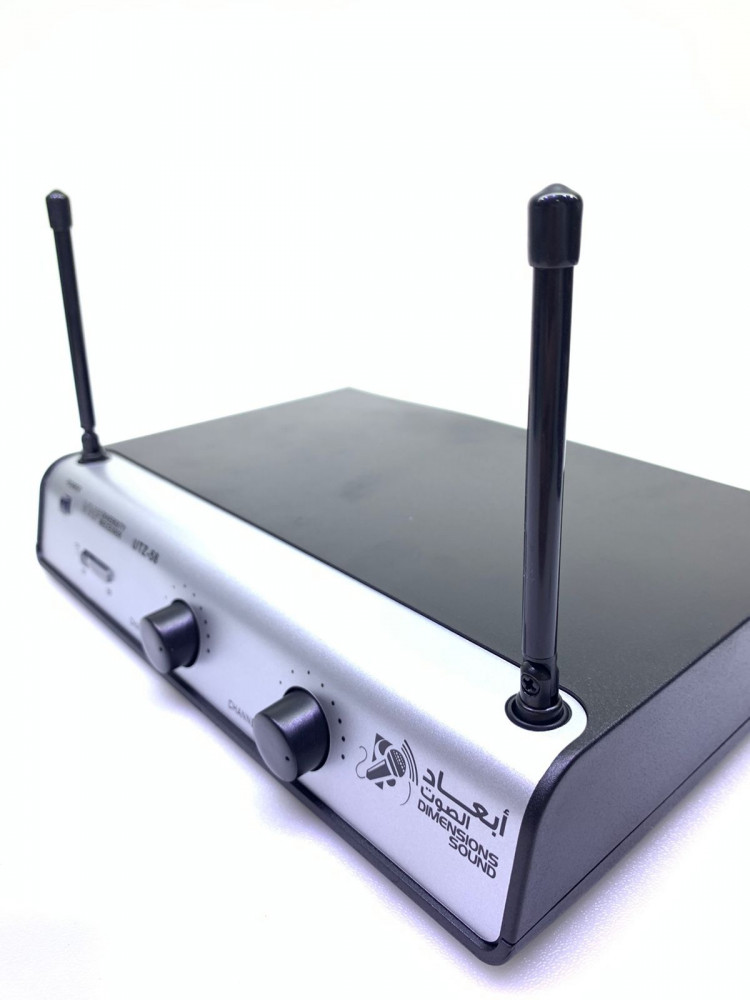 2 ميكرفون لاسلكي يدوي - أبعاد